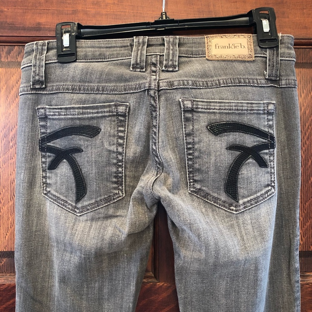 Frankie B. Grey boot cut jeans